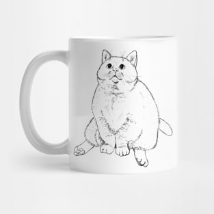 Chonky Cheeks Cat Mug